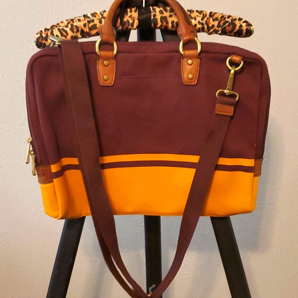 Fossil Crossbody Bag Maroon and Gold Gryffindor